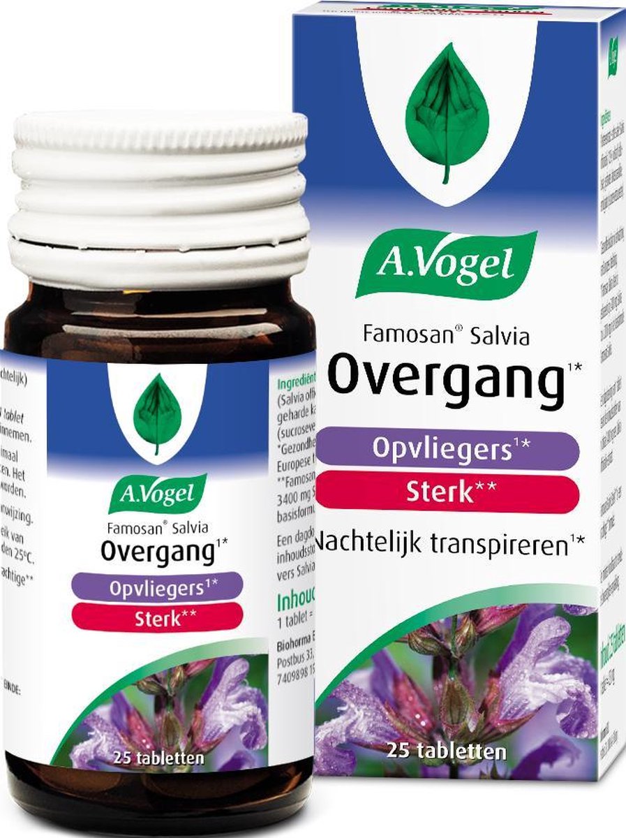 A.Vogel Famosan Salvia Sterk Tabletten - 25 Tabletten
