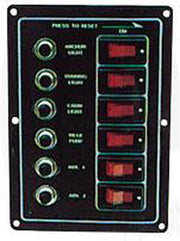 SCHAKELPANEEL 12 V - 6 SCHAKELAARS