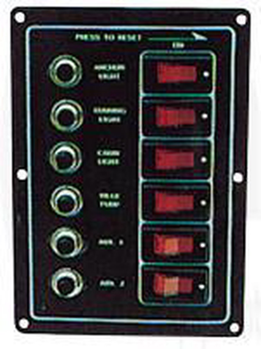 SCHAKELPANEEL 12 V - 6 SCHAKELAARS