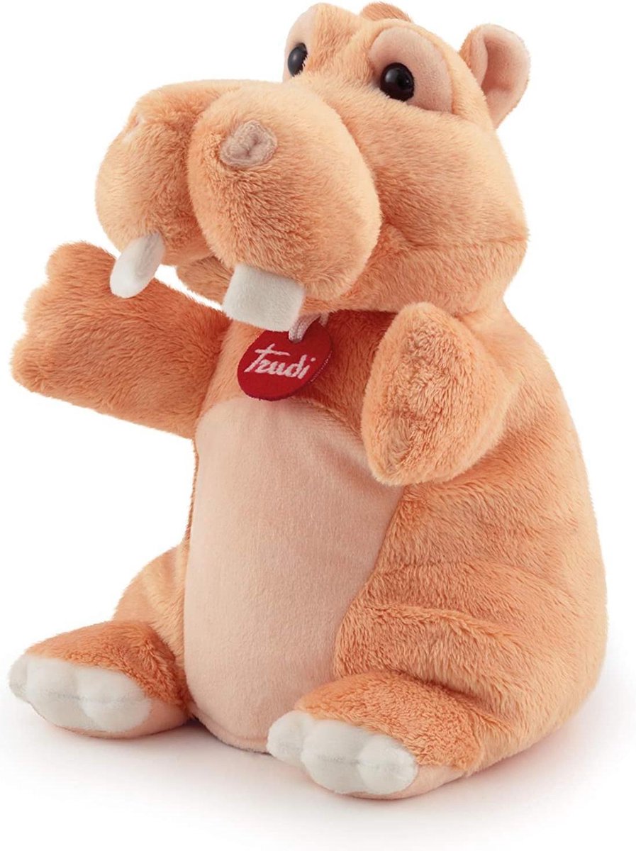 Trudi Handpop Nijlpaard 24 Cm Pluche Bruin