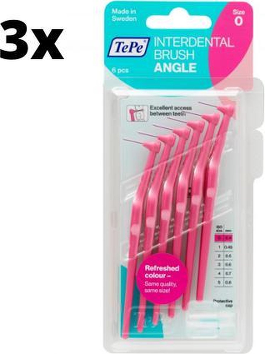 TePe Angle Roze - 18 stuks - Rager - Voordeelverpakking