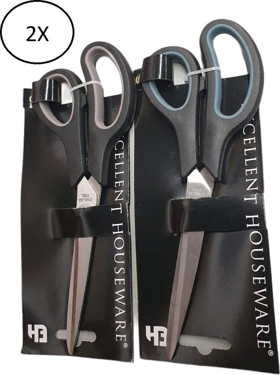 BS - Scharen set 21CM - Soft grip schaar 4 stuks
