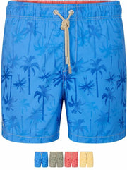 Ramatuelle - Heren - Zwemshort Palm Beach Rood  - Rood - L
