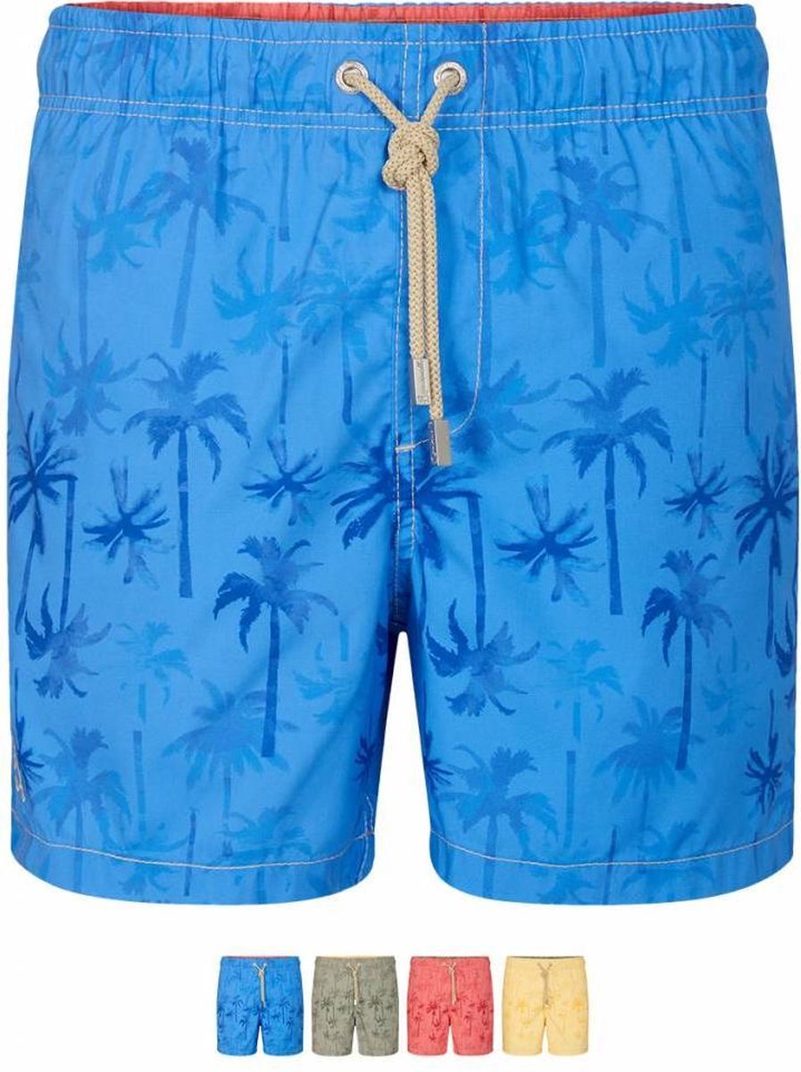Ramatuelle - Heren - Zwemshort Palm Beach Rood  - Rood - L