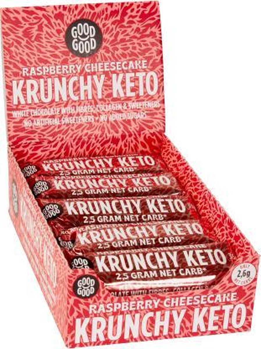 Good Good - Krunchy Keto Bar Raspberry Cheesecake