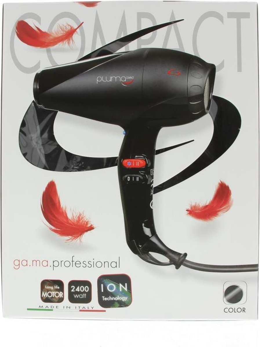 Ga.Ma Haardoger Compact ION 2400 Zwart