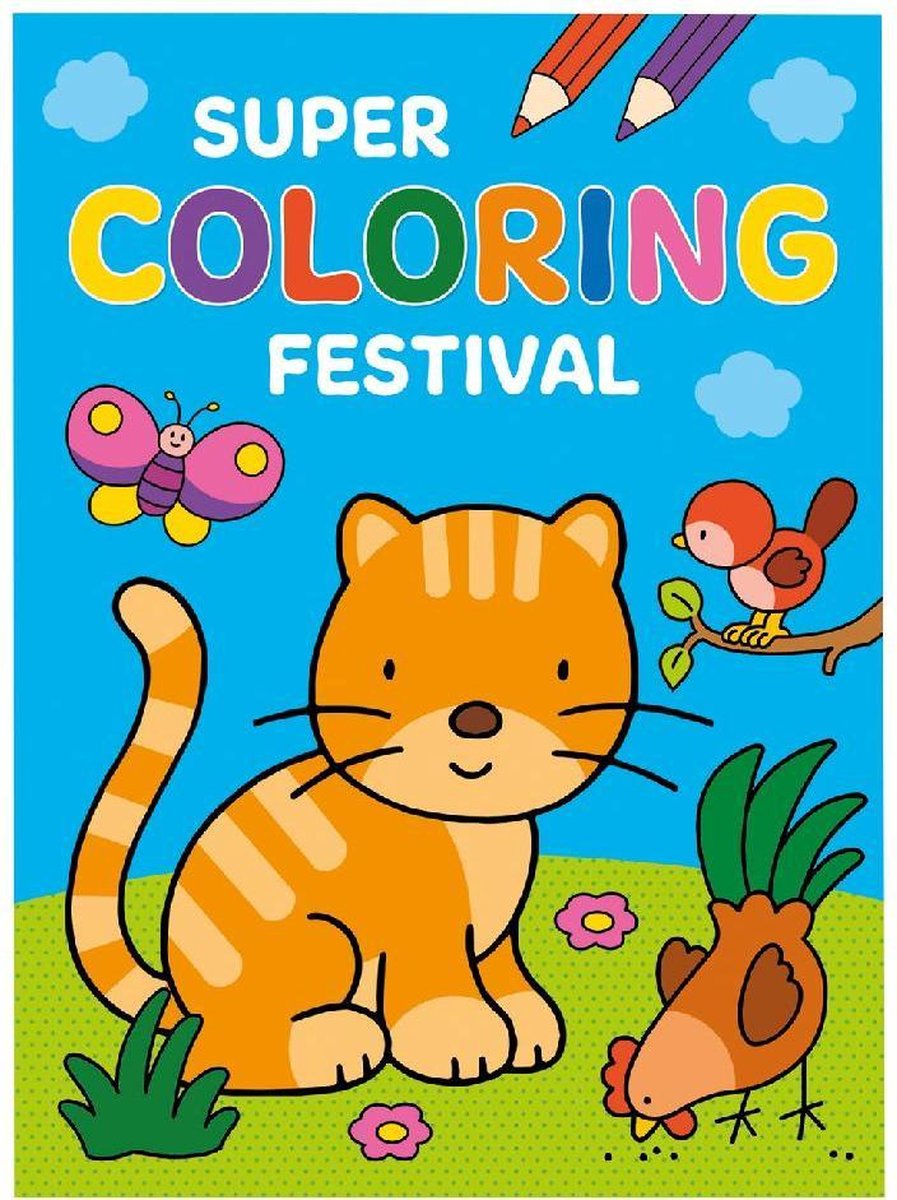 Deltas Kleurboek Super Coloring Festival