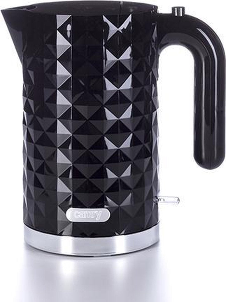 Moderne waterkoker - zwart diamant - 2200 watt - 1.7 liter