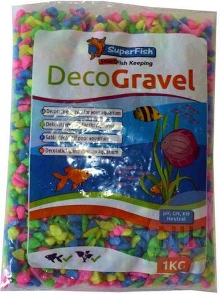 Deco grind neon mix kleur 1 kg