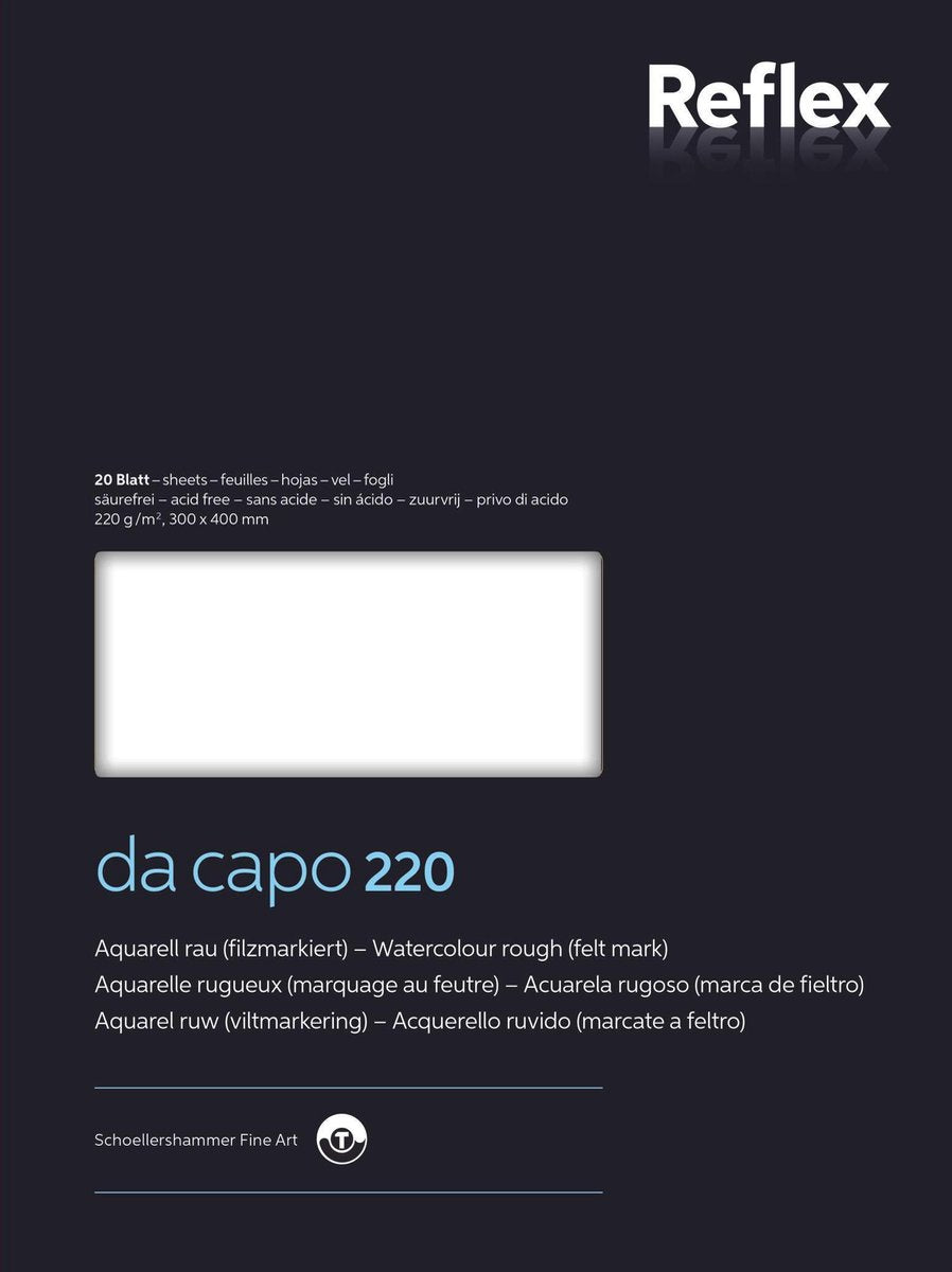 Aquarelblok Dacapo VF5004237 30X40cm 220gr 20V