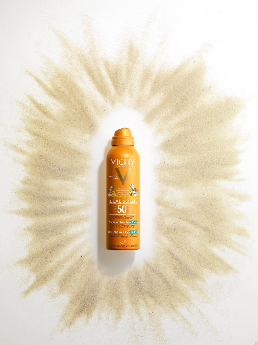 Vichy Ideal Soleil Anti-Zand Zonnebrand Spray voor Kinderen SPF50+ - 200ml