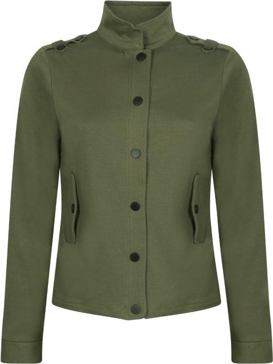 Zoso Fields dames sweater donkergroen