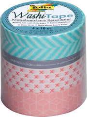 7x Folia washi tape geometrie