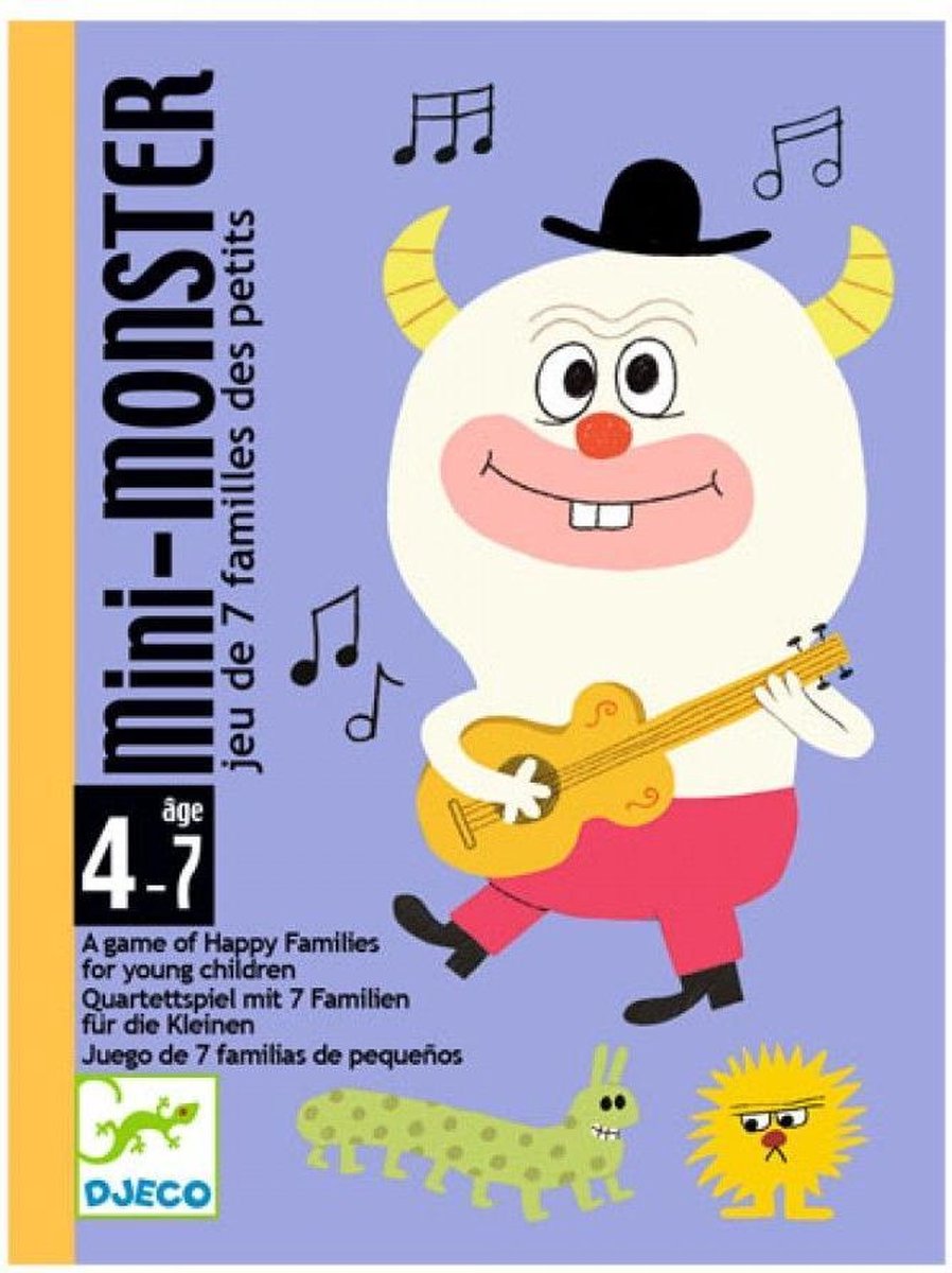 Djeco - Kaartspel Mini Monster - 4-7j