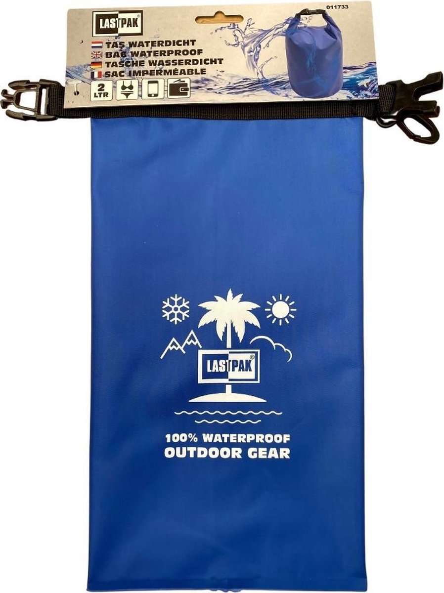 Waterdichte tas - Kano - Kayak - Roeien - Zeilen - Water - Watersport - 2 liter - Verschillende kleuren