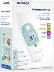 Miniland Thermosense Voorhoofd en Oor Thermometer met App en LED indicator