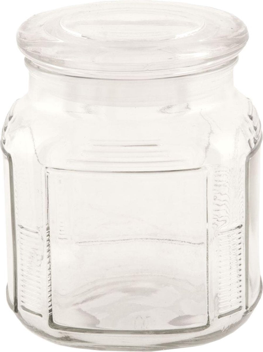 BMPdesign Glazen Voorraadpot - Transparant - 12 cm