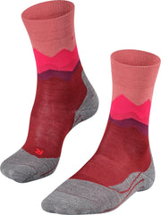 FALKE TK2 Crest Dames Wandelsokken - Barolo - Maat 37-38