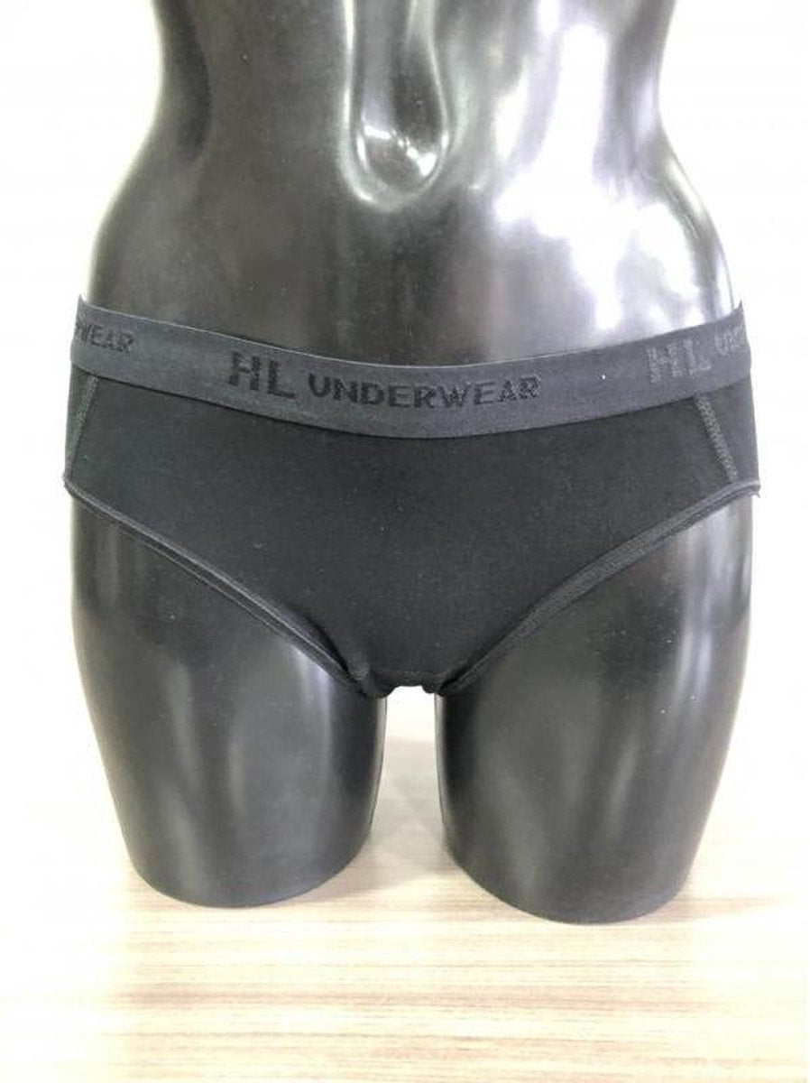 midi-slip basic zwart -XL