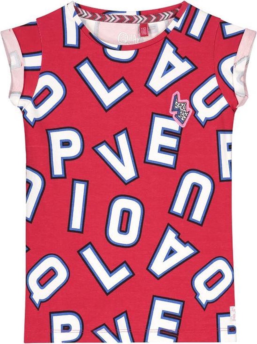Quapi T-shirt Aisha cherry red letter