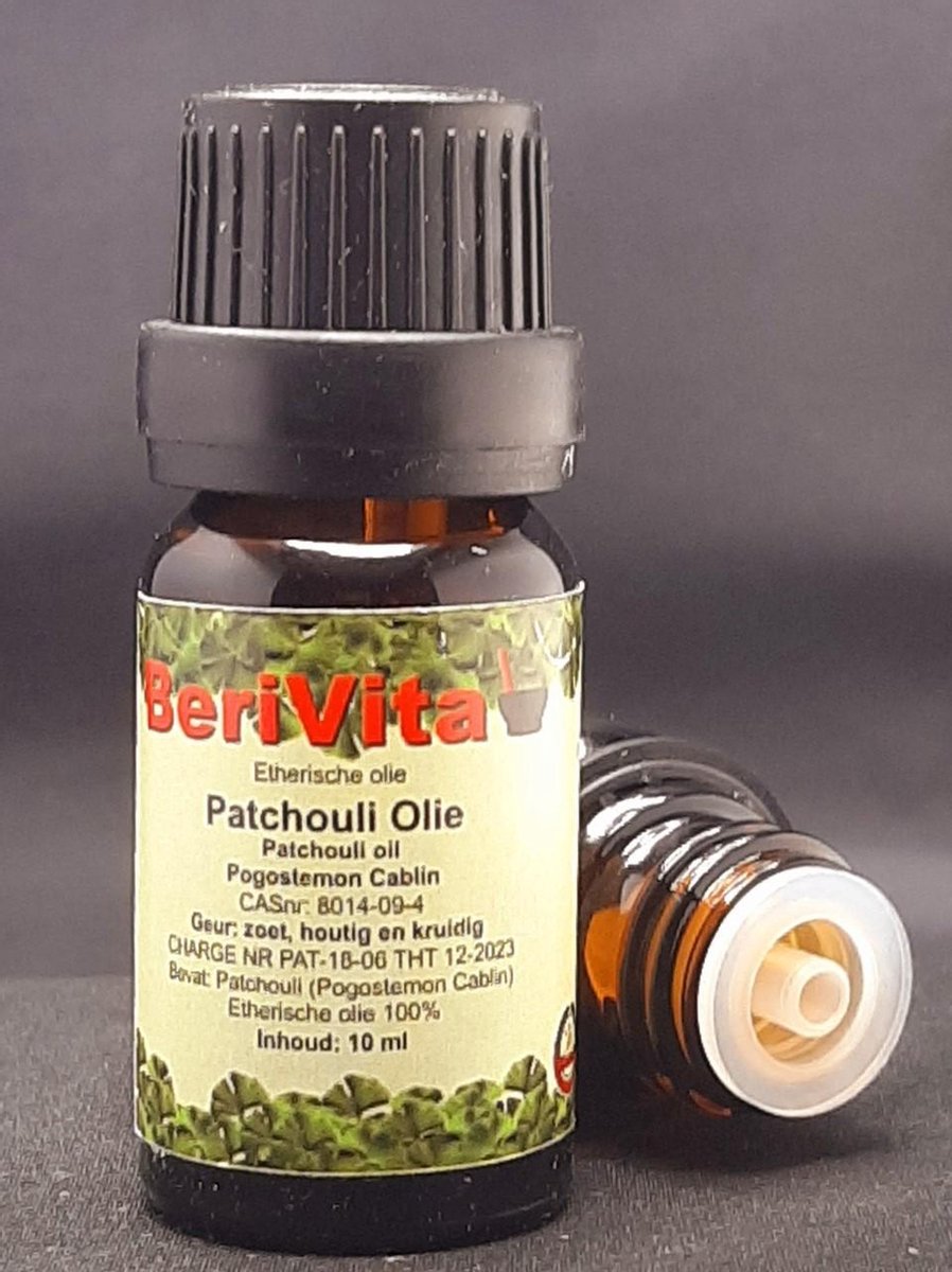 Patchouli Olie 100% 10ml - Etherische Olie van Patchouli Bladeren