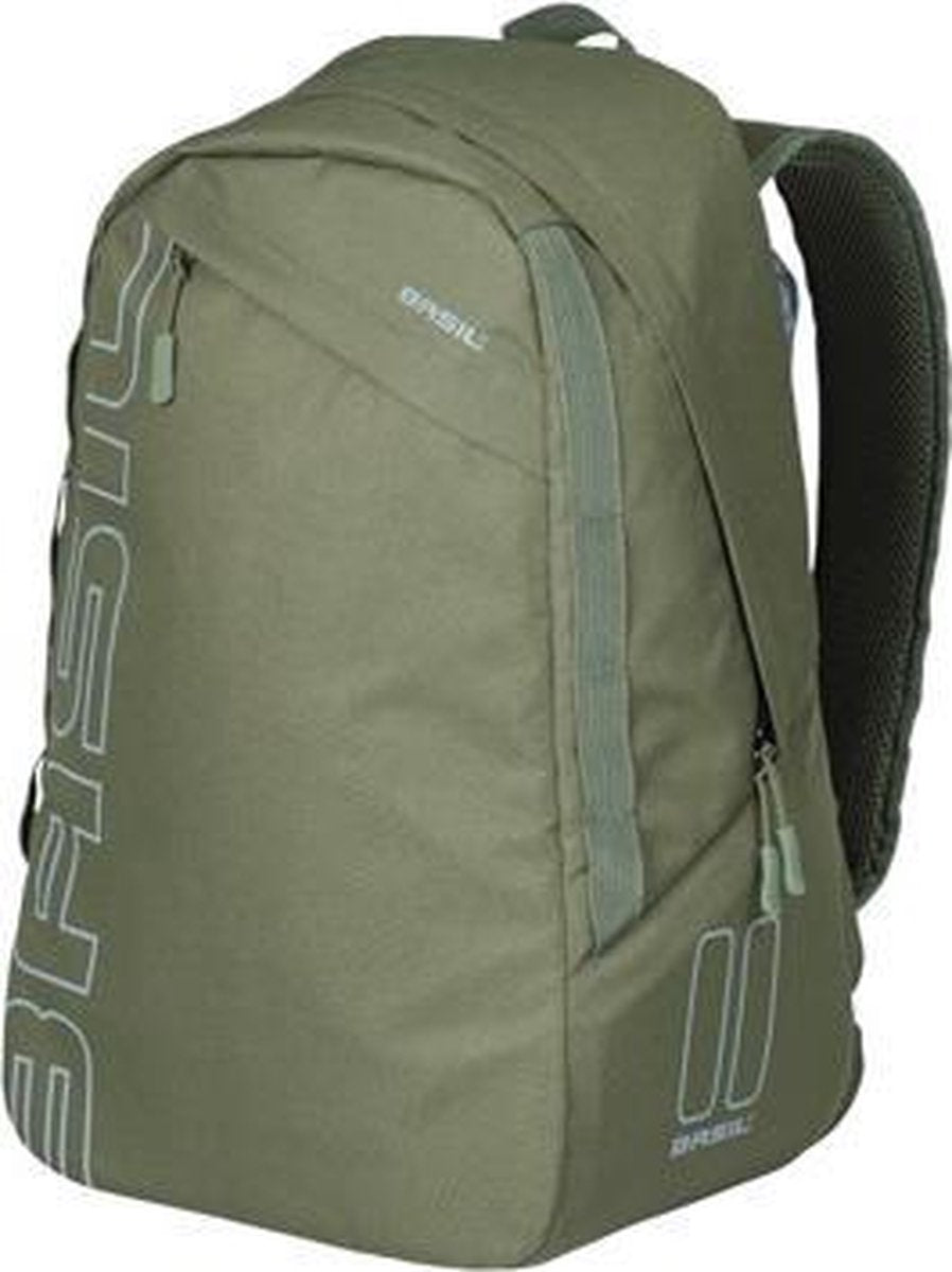 Fietsrugzak Basil Flex 17 liter 33 x 17 x 52 cm - forest groen