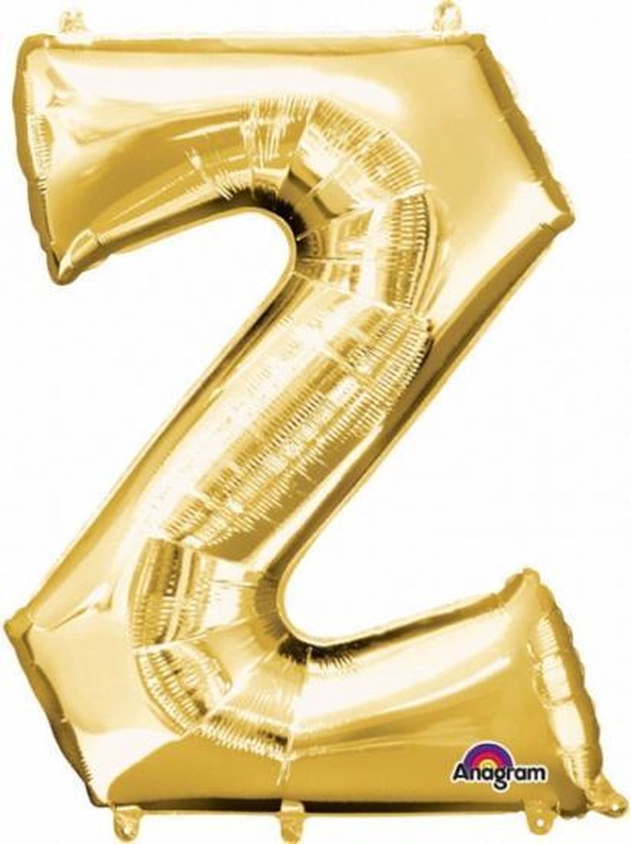 Letter Z ballon goud 86 cm