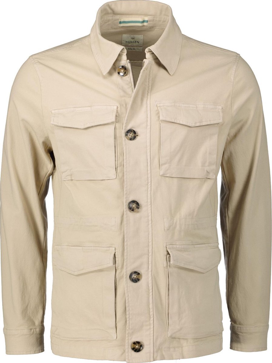 Hensen Jack - Slim Fit - Beige - 4XL Grote Maten