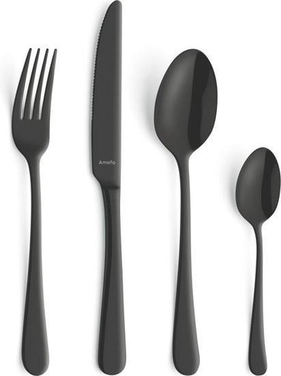 Amefa Vintage Bestekset - 24-delig - 6 Persoons - Zwart