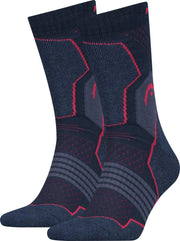 Head - hiking 2-pack crew roze/blauw - 39-42
