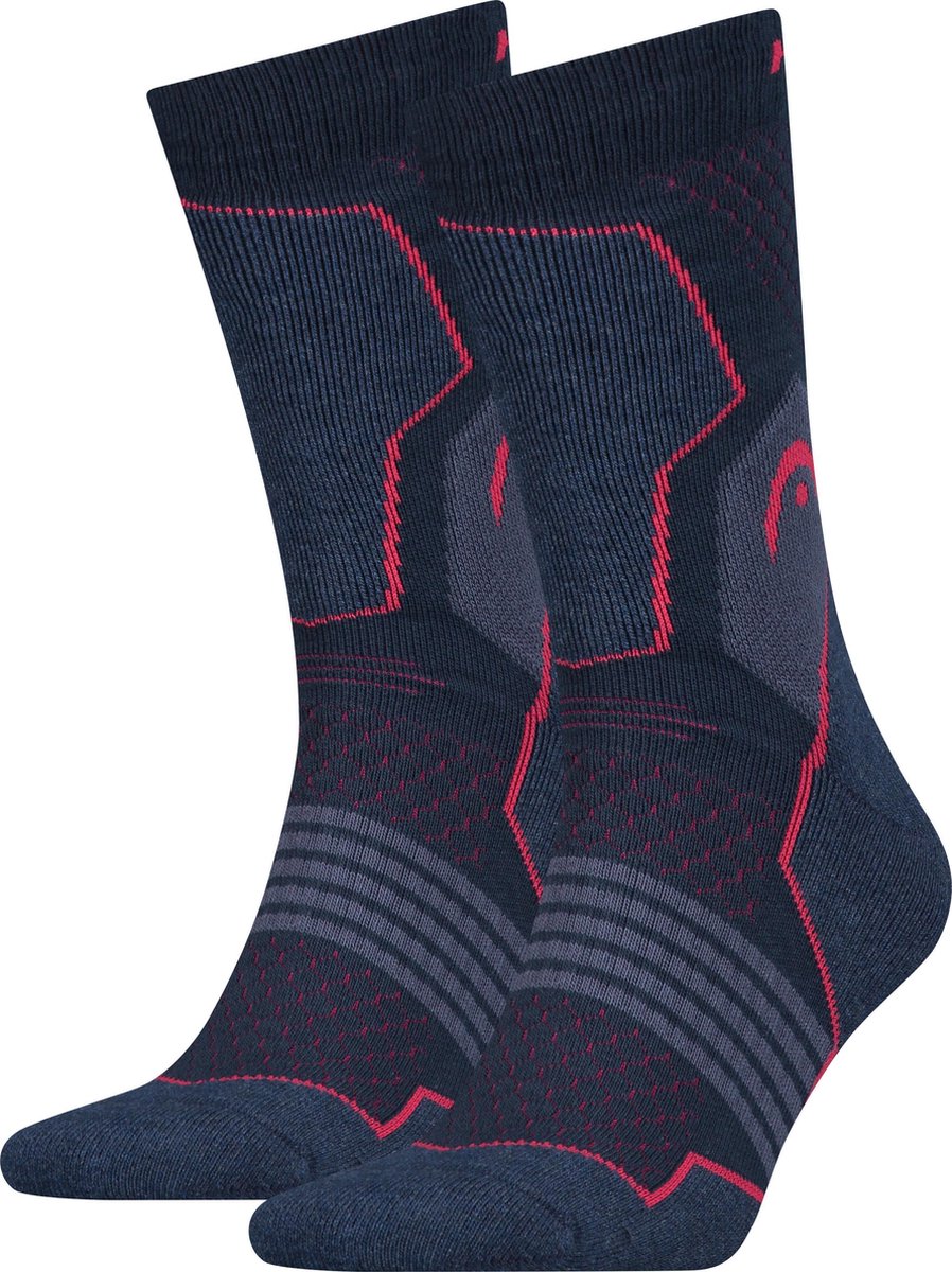 Head - hiking 2-pack crew roze/blauw - 39-42