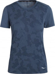 Saucony Ramble Shirt Dames - blauw - maat M