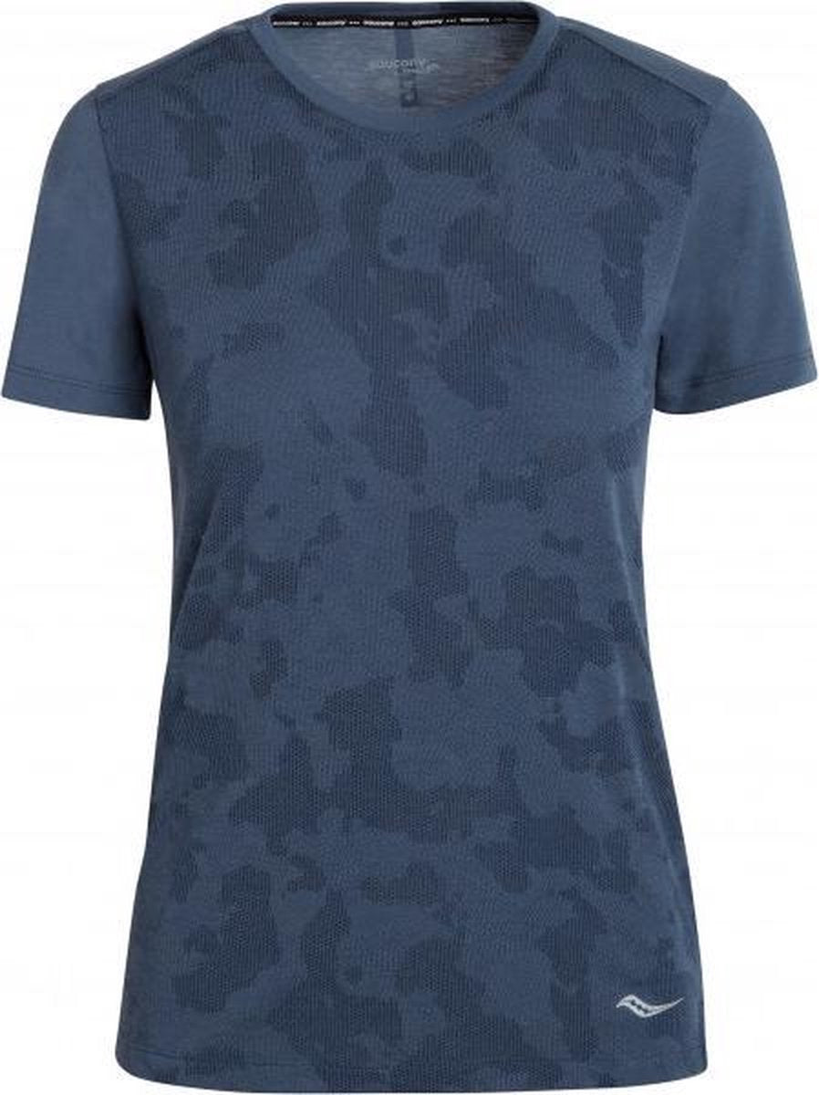 Saucony Ramble Shirt Dames - blauw - maat M