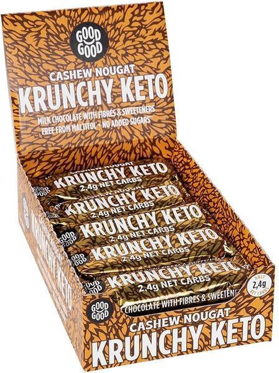 Good Good - Krunchy Keto Bar Cashew Nougat