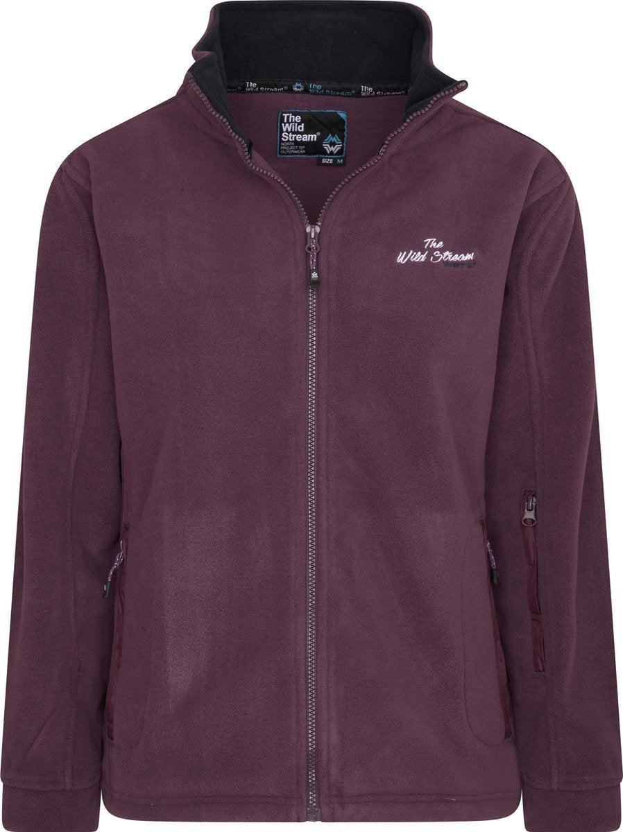 Wildstream Dames Fleece-Jack-Vest-Prune-Maat XXL