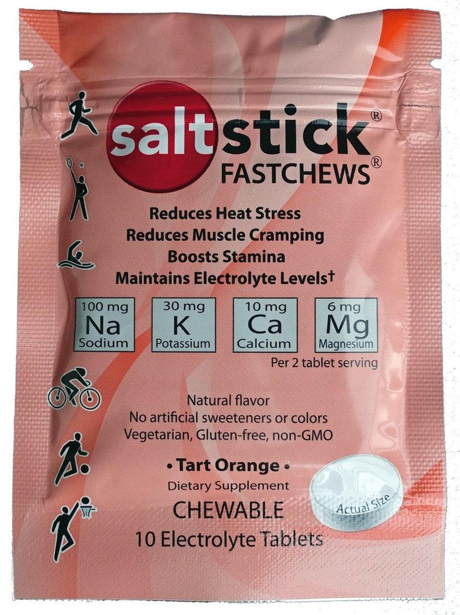 Saltstick Fastchews Orange Afsluitbaar Sachet