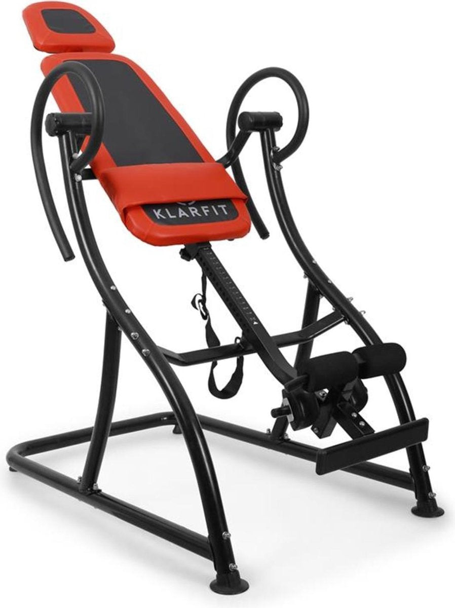 Klarfit Relax Zone Comfort - Inversiebank - Fitness inversie tafel - Rugtrainer -  Rug krachttraining - tot ca. 150 kg - Staal