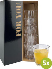 5x Wijnglas Mallorca 26cl cadeauset | Onbreekbare kunststof / plastic drinkglazen