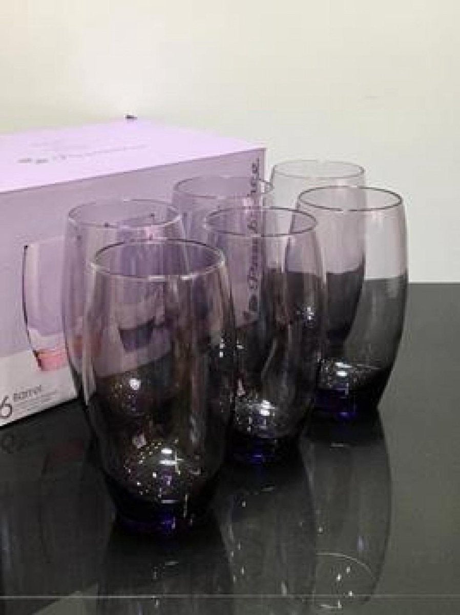 Pasabahce Barrel – Paarse Longdrinkglazen – Set van 3 – 500 ML