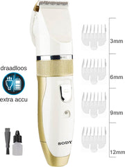 Tondeuse Set - Thuiskapper - Kappersschaar - Scheerapparaat - Trimmer – Haartrimmer - Hoofd Scheren – Haar knippen - Precisietrimmer - Thuis Knippen – Tondeuse Mannen - Hair Clipper - Titanium
