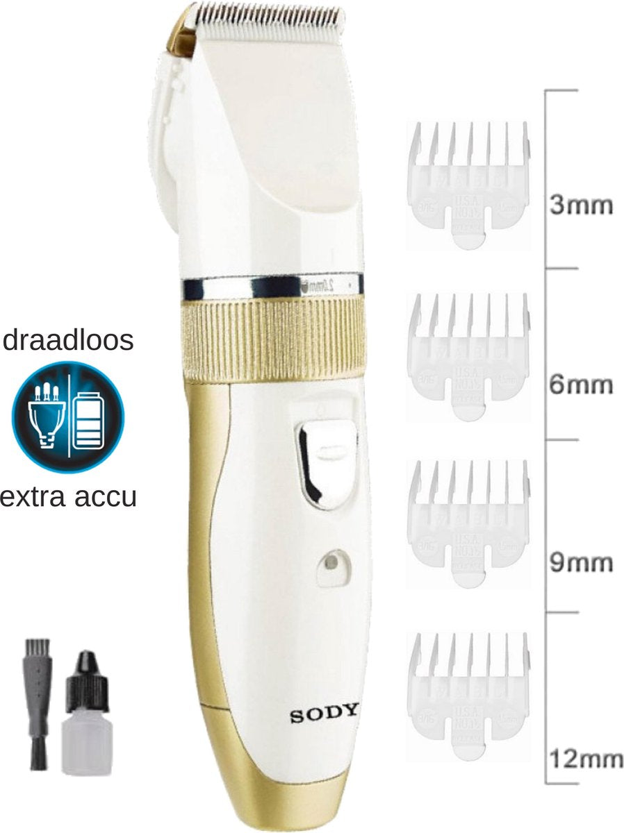 Tondeuse Set - Thuiskapper - Kappersschaar - Scheerapparaat - Trimmer – Haartrimmer - Hoofd Scheren – Haar knippen - Precisietrimmer - Thuis Knippen – Tondeuse Mannen - Hair Clipper - Titanium