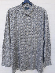 GCM Henderson Overhemd Blauw/groen Maat 2XL Boordmaat 45-46 Big men size