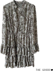 The Goods | Gelaagd jurkje met lange mouwen Dames Jurk S