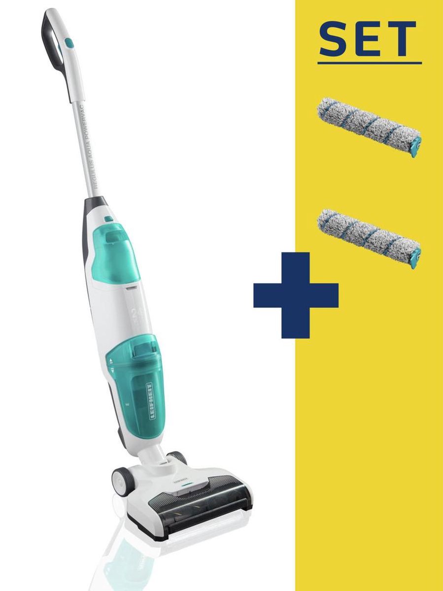 Leifheit Regulus Aqua Powervac Set - Nat/Droog - Incl. 2 Reinigingsrollen