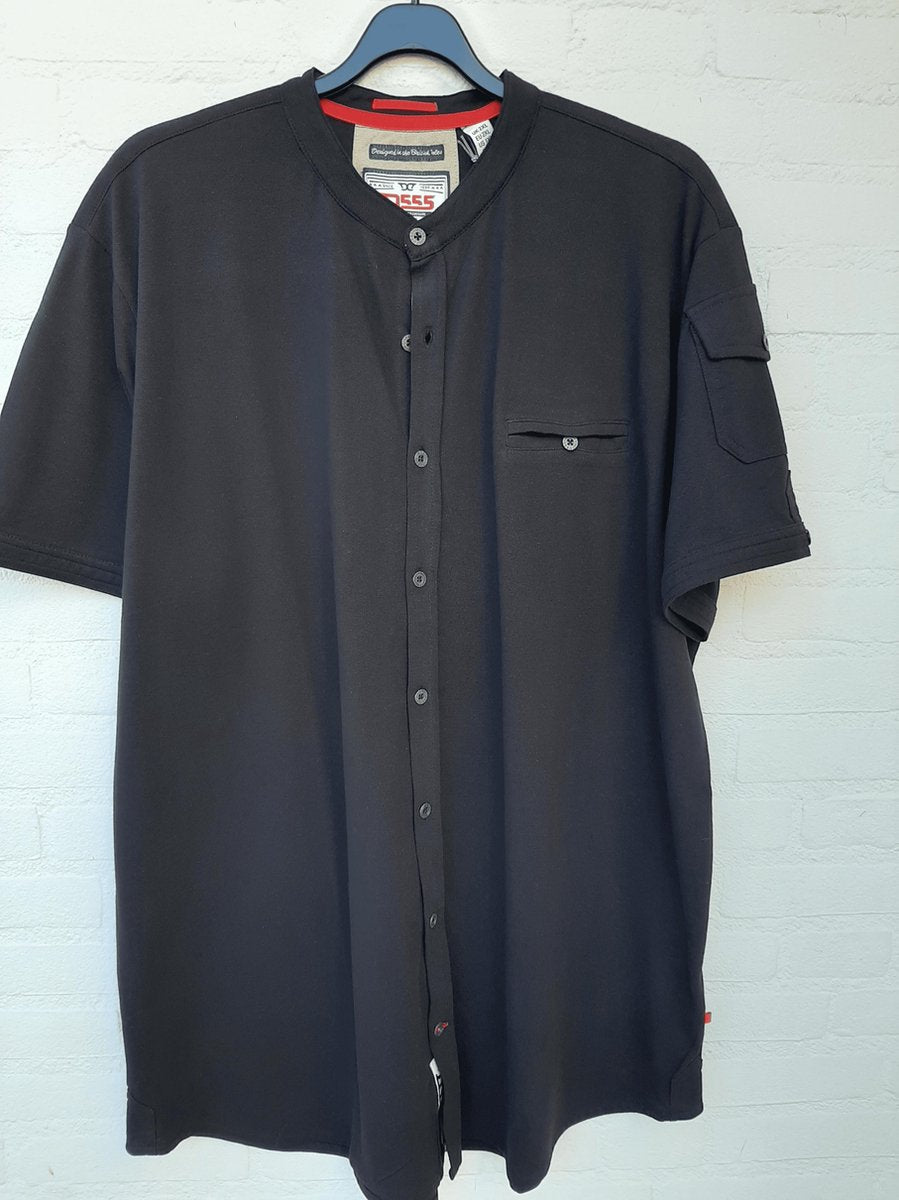 Duke555 Archer-2 zwart overhemd maat 2XL Kingsize