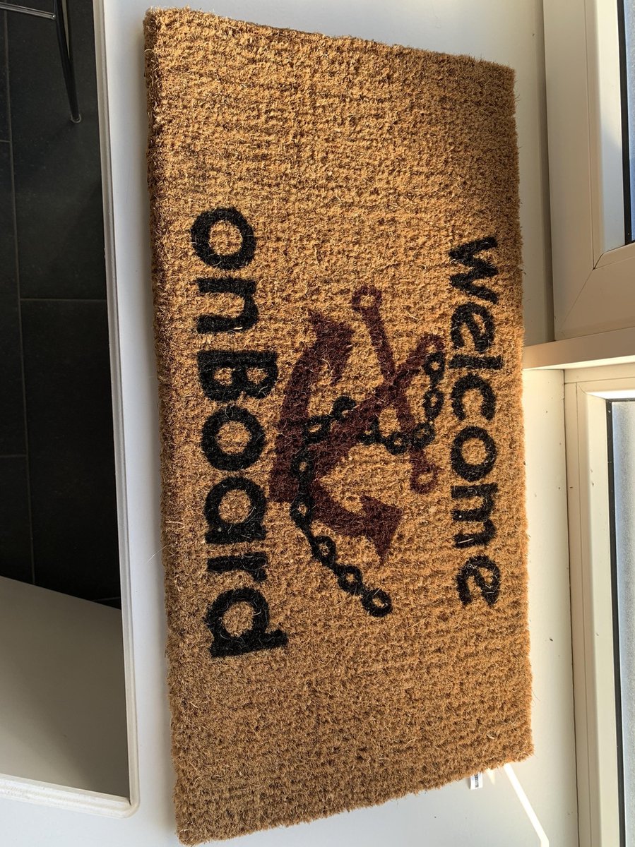 Talamex vloermat-welcome on board vloermat 70x36-Deurmat-Kokosmat-Bootmat.