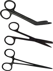 LINKSHANDIG- Verpleegkunde Scharen Set Steath Black | Zorg - Zuster - Cadeau - Verpleegster - Accessoires