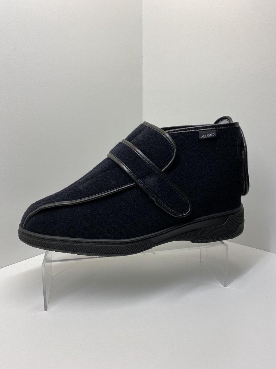 CALZAMEDI Pantoffel Comfortschoen- Hoog - Unsix - model DeLuxe SP - 3051 - zwart - maat 40
