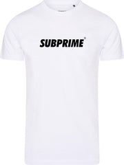 Subprime - Heren Tee SS Shirt Basic White - Wit - Maat S