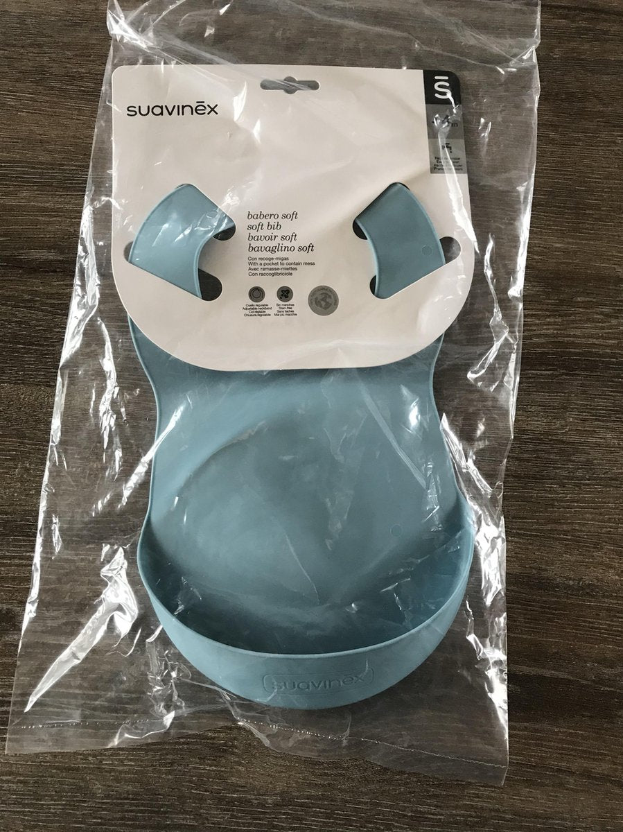 Suavinex soft slabbetje blauw